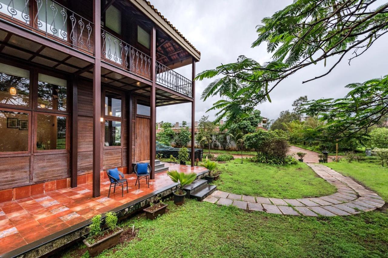 Saffronstays Boulevard Loghouse - A Wooden Chalet Amidst Nature Kārli Buitenkant foto